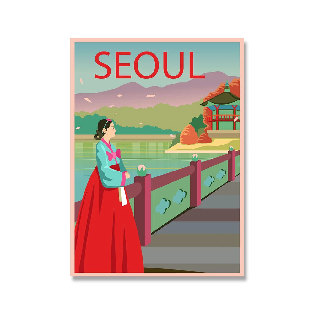 Seoul Travel Landscape Art
