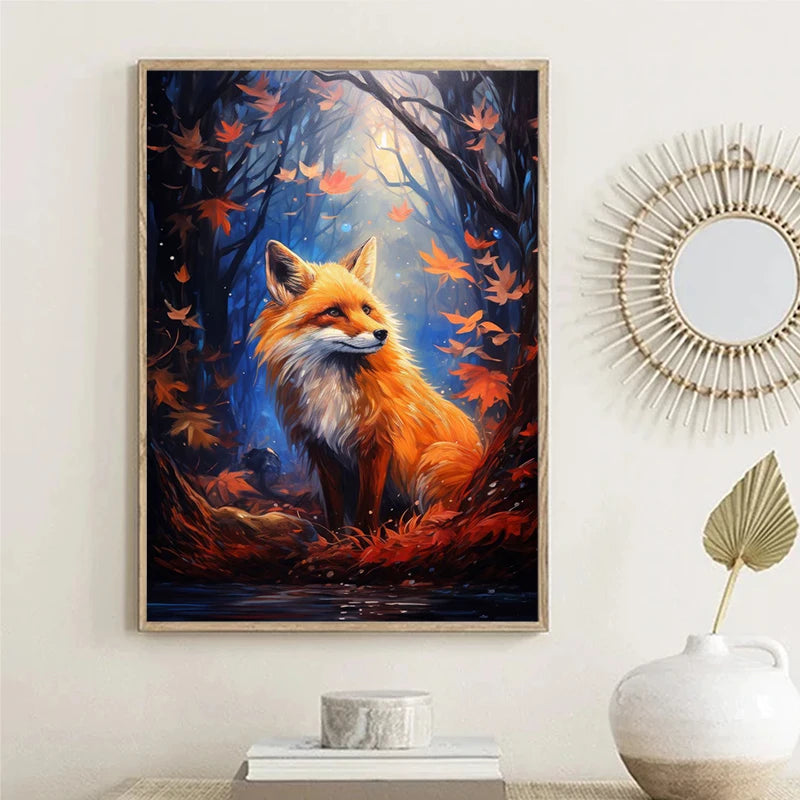Fox Forest Canvas Art