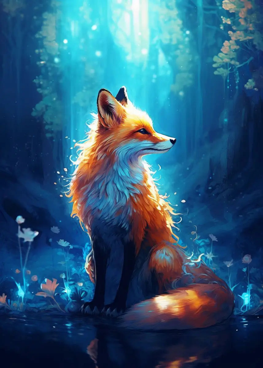 Fox Forest Canvas Art