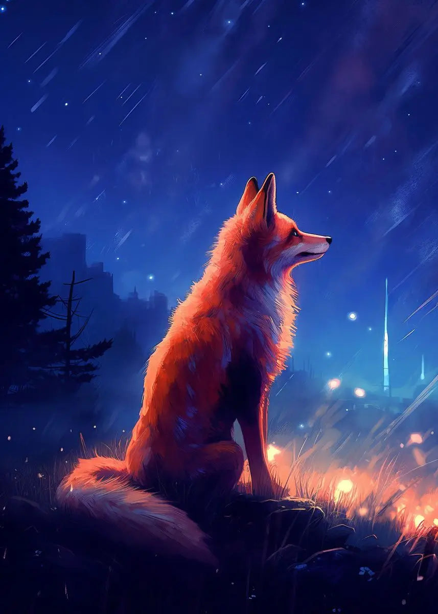 Fox Forest Canvas Art