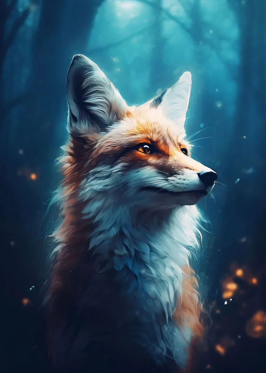 Fox Forest Canvas Art
