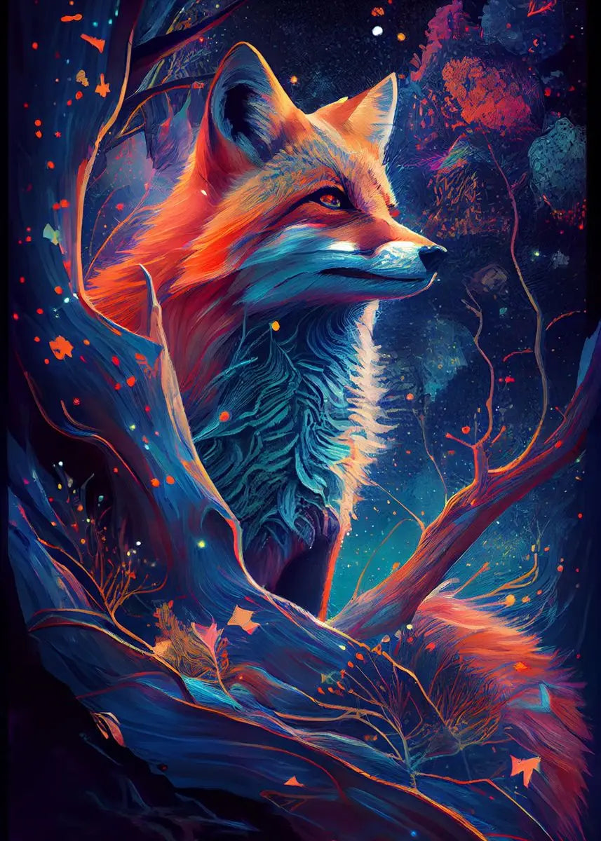 Fox Forest Canvas Art