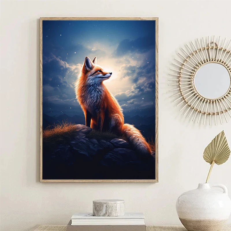 Fox Forest Canvas Art