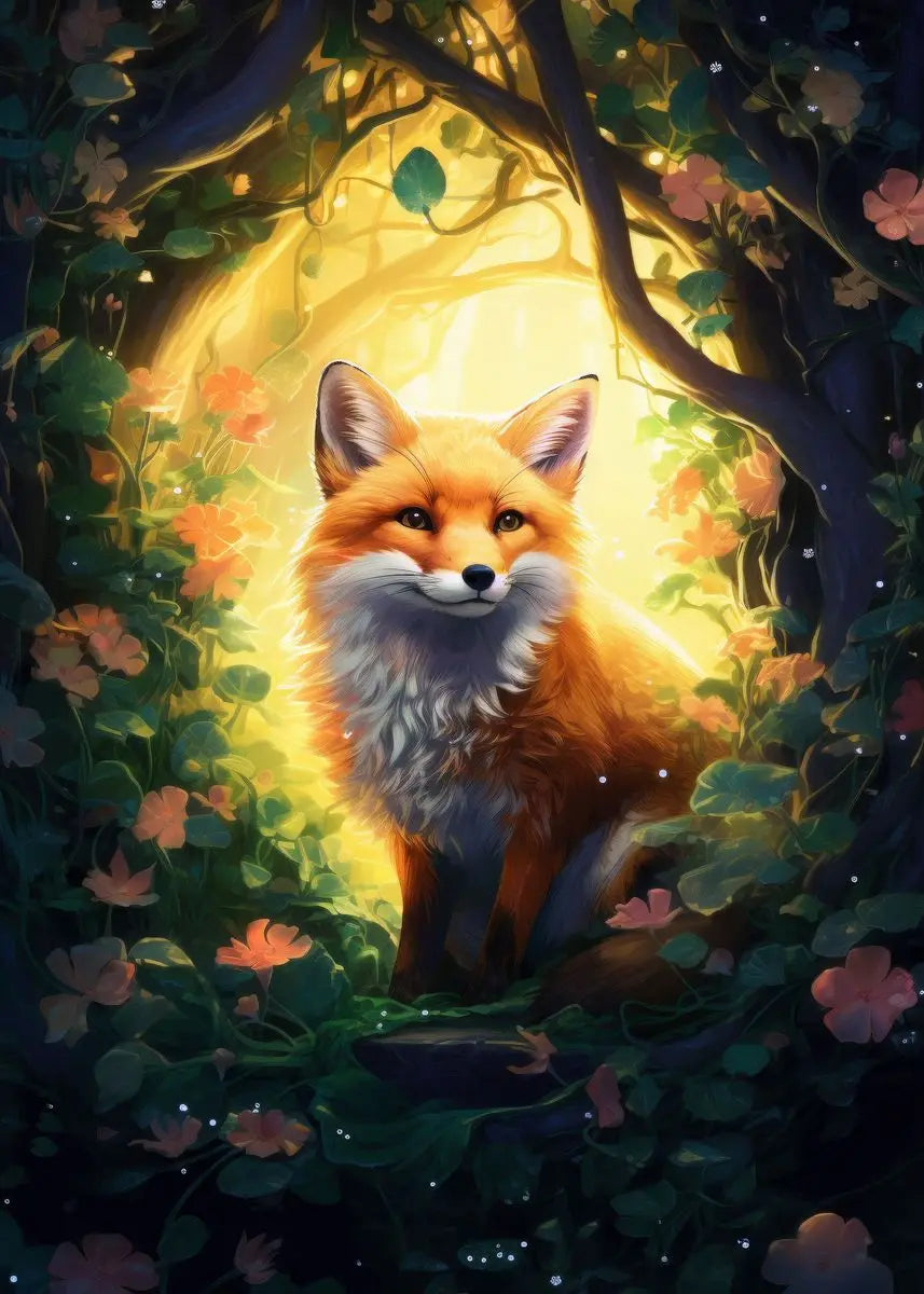 Fox Forest Canvas Art