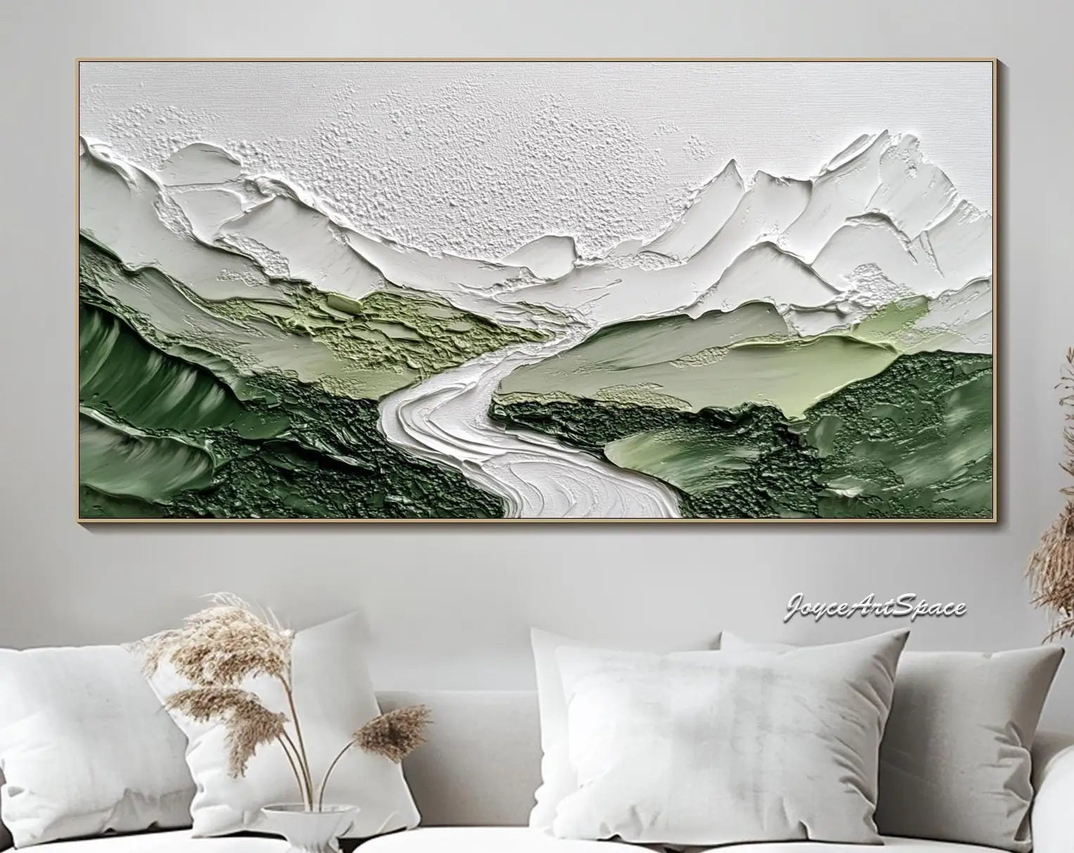 Green Ocean Waves Print