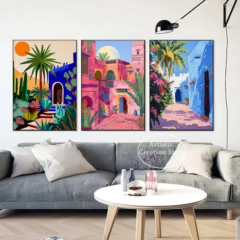 Morocco Marrakesh Canvas Poster