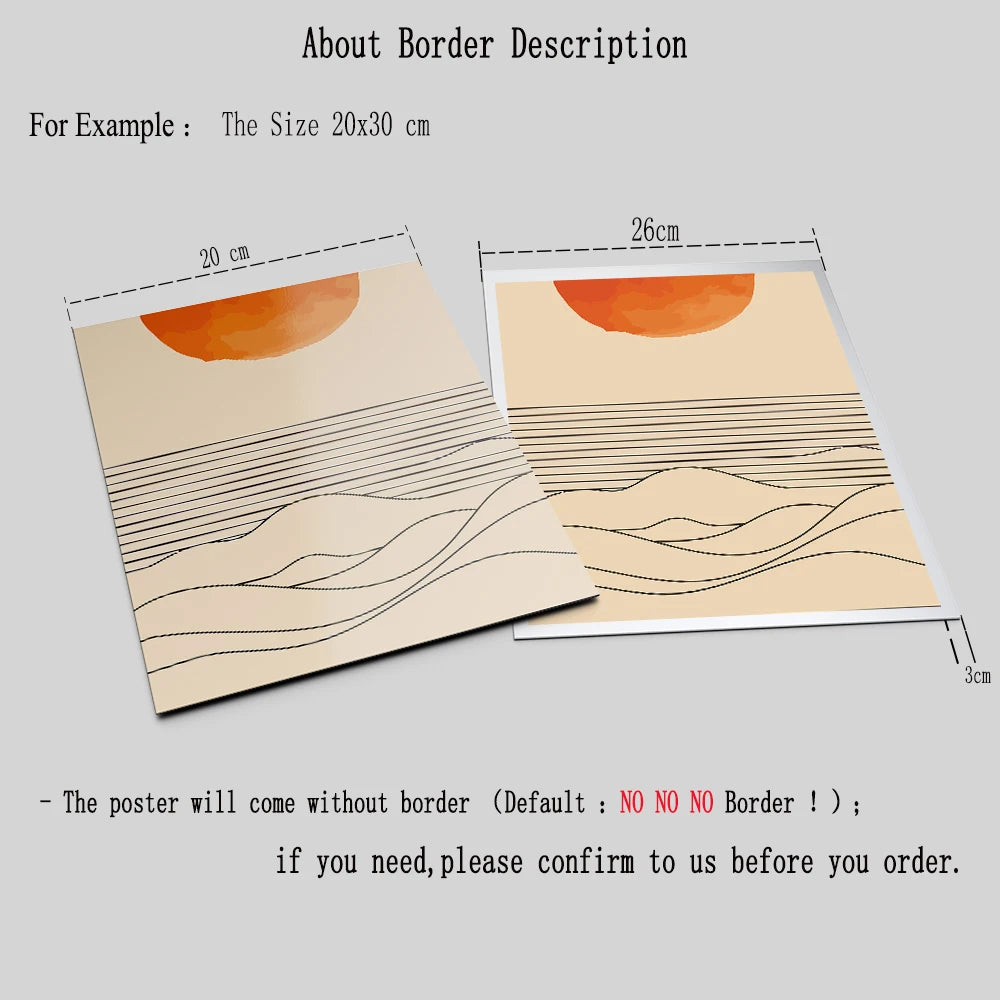 Burnt Orange Sunrise Art