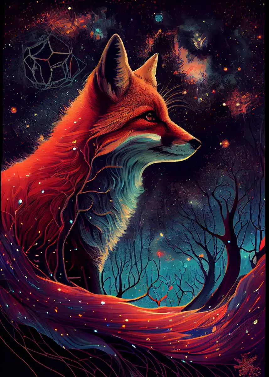 Fox Forest Canvas Art