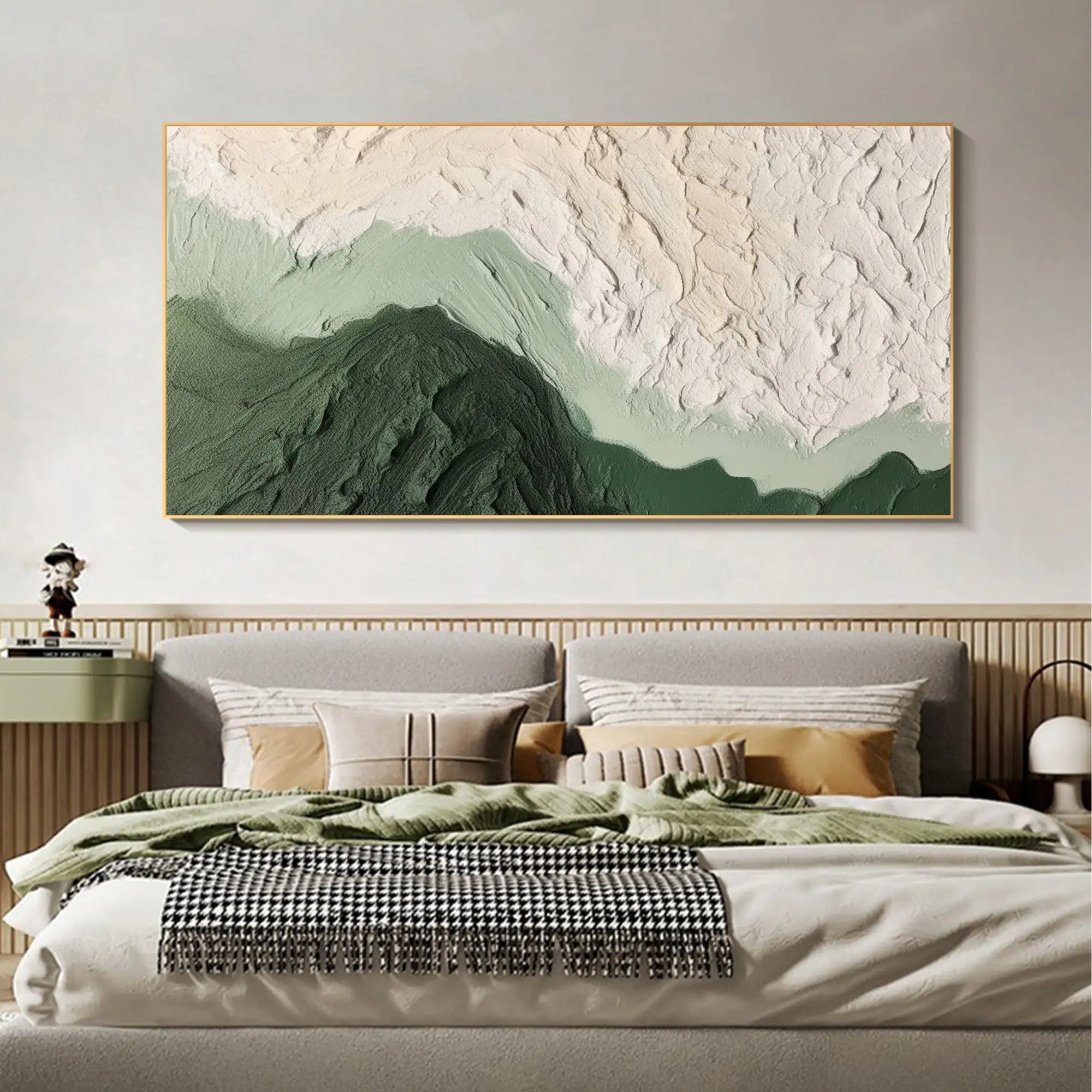 Green Ocean Waves Print