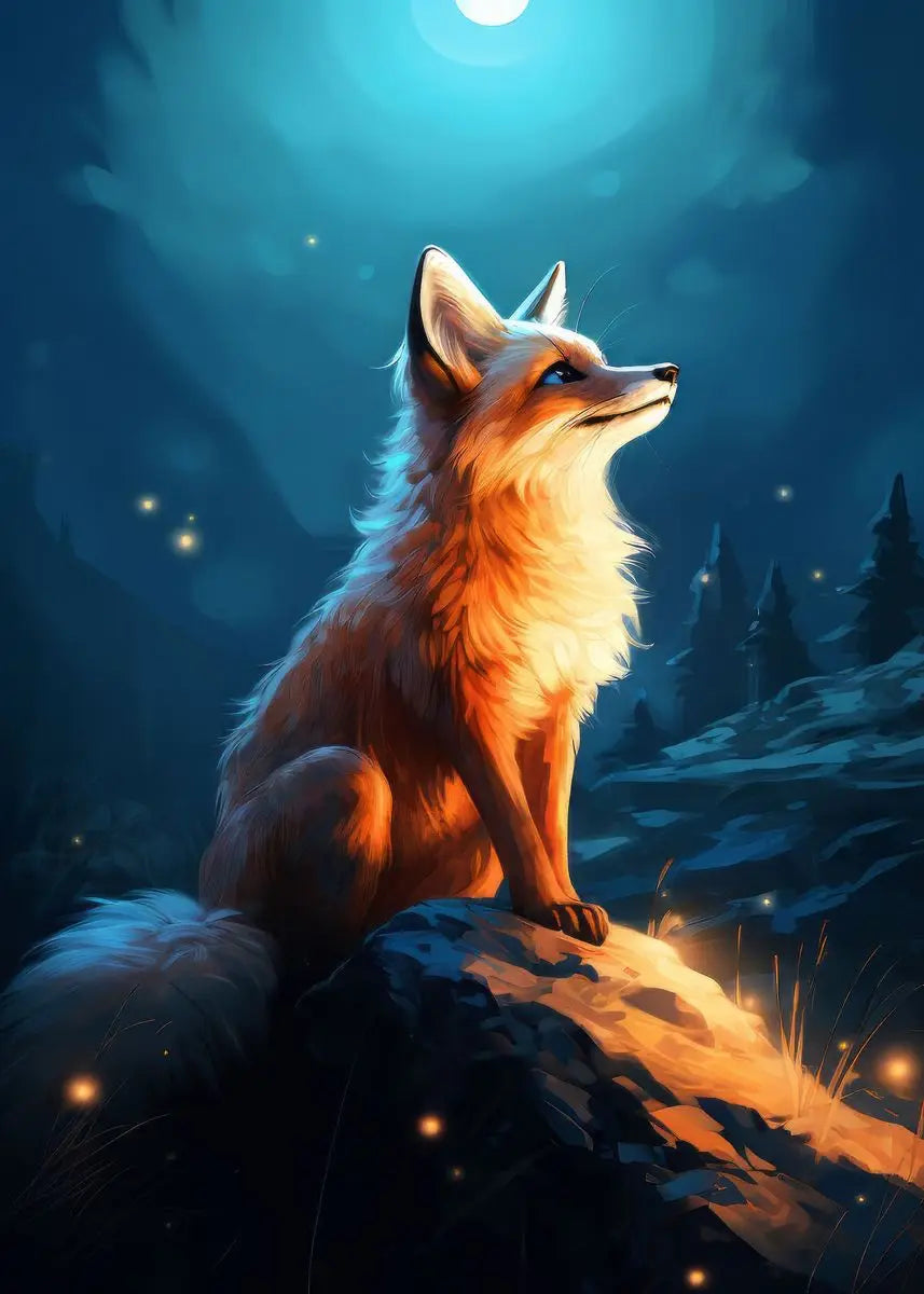 Fox Forest Canvas Art