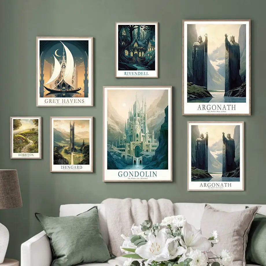 Middle-Earth Retro Poster