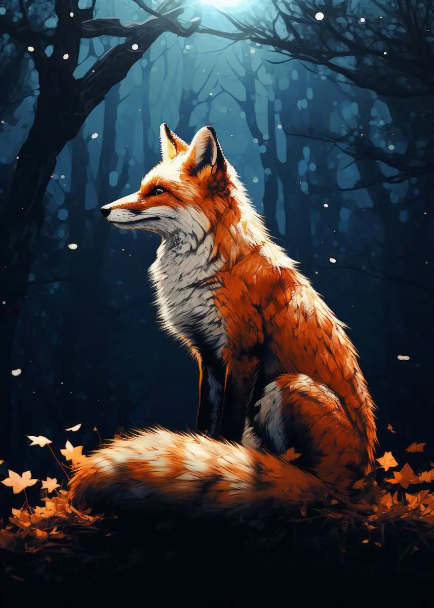 Fox Forest Canvas Art