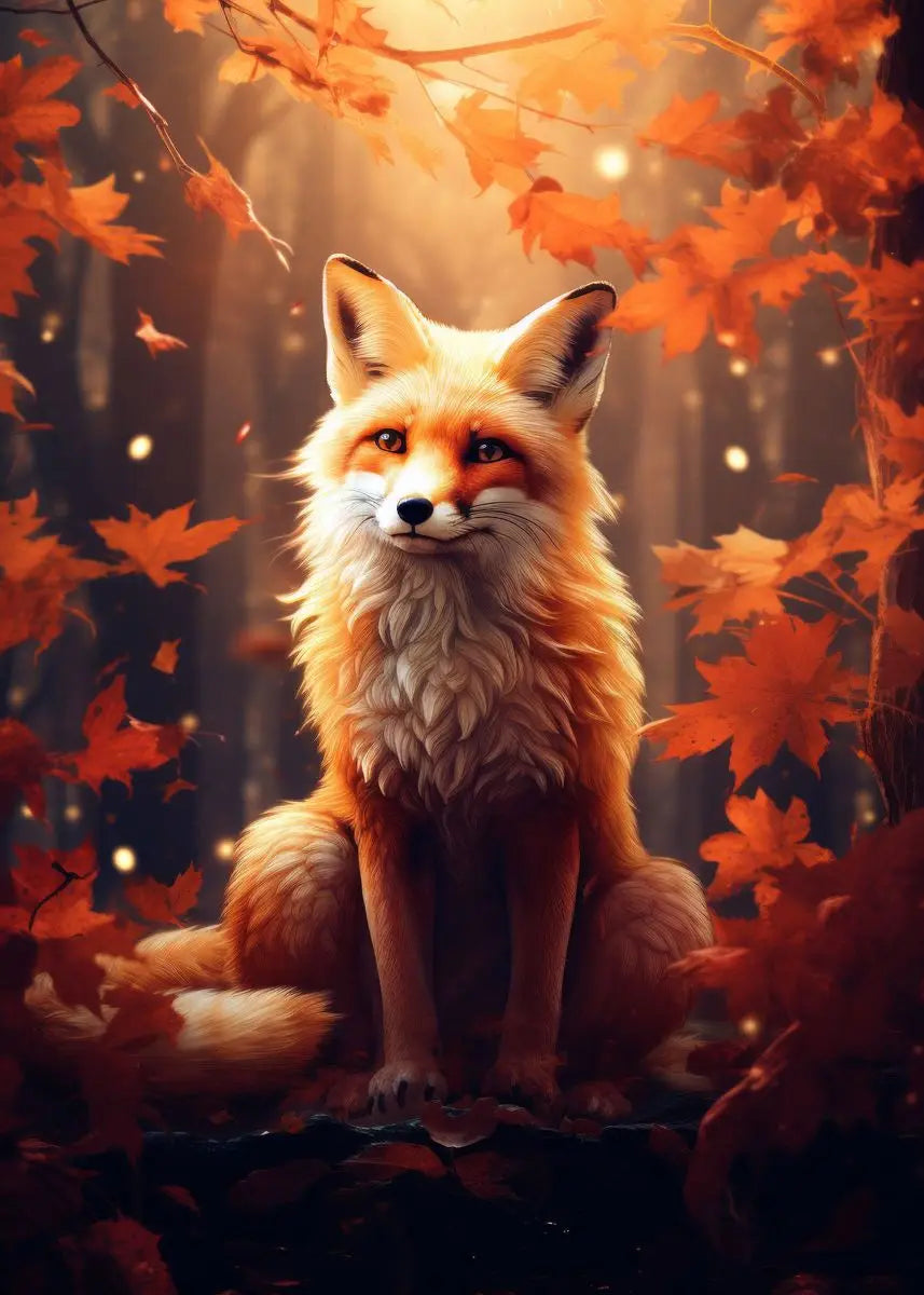 Fox Forest Canvas Art